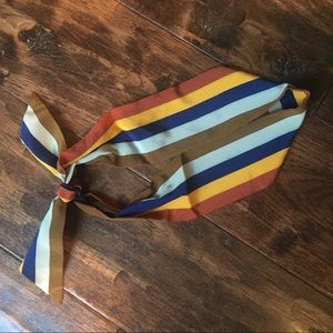 Madewell Striped Silk Skinny Bandana